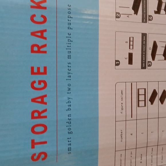 2 Storage Rack Smart Golden Baby 2 Layer Mult- purpose Racks - Picture 6 of 9